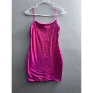 Lillusory Pink‎ Bodycon Mini Dress Sleeveless Spaghetti Strap Party Clubwear